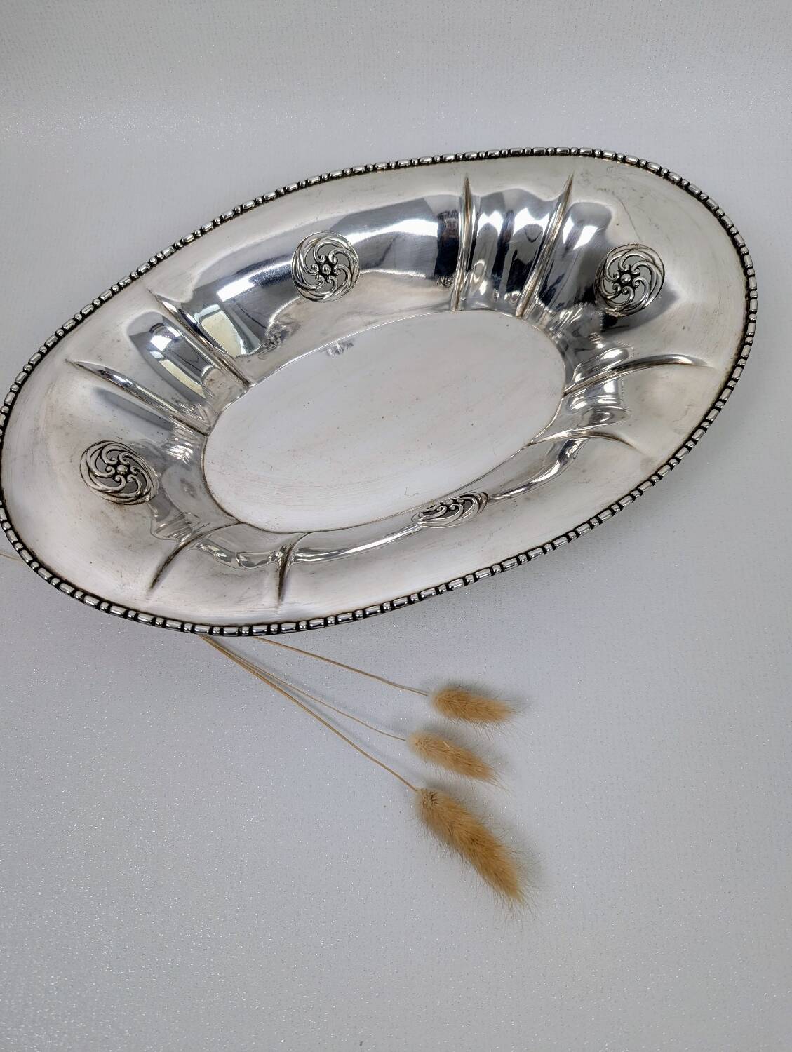 Gallia silver metal basket