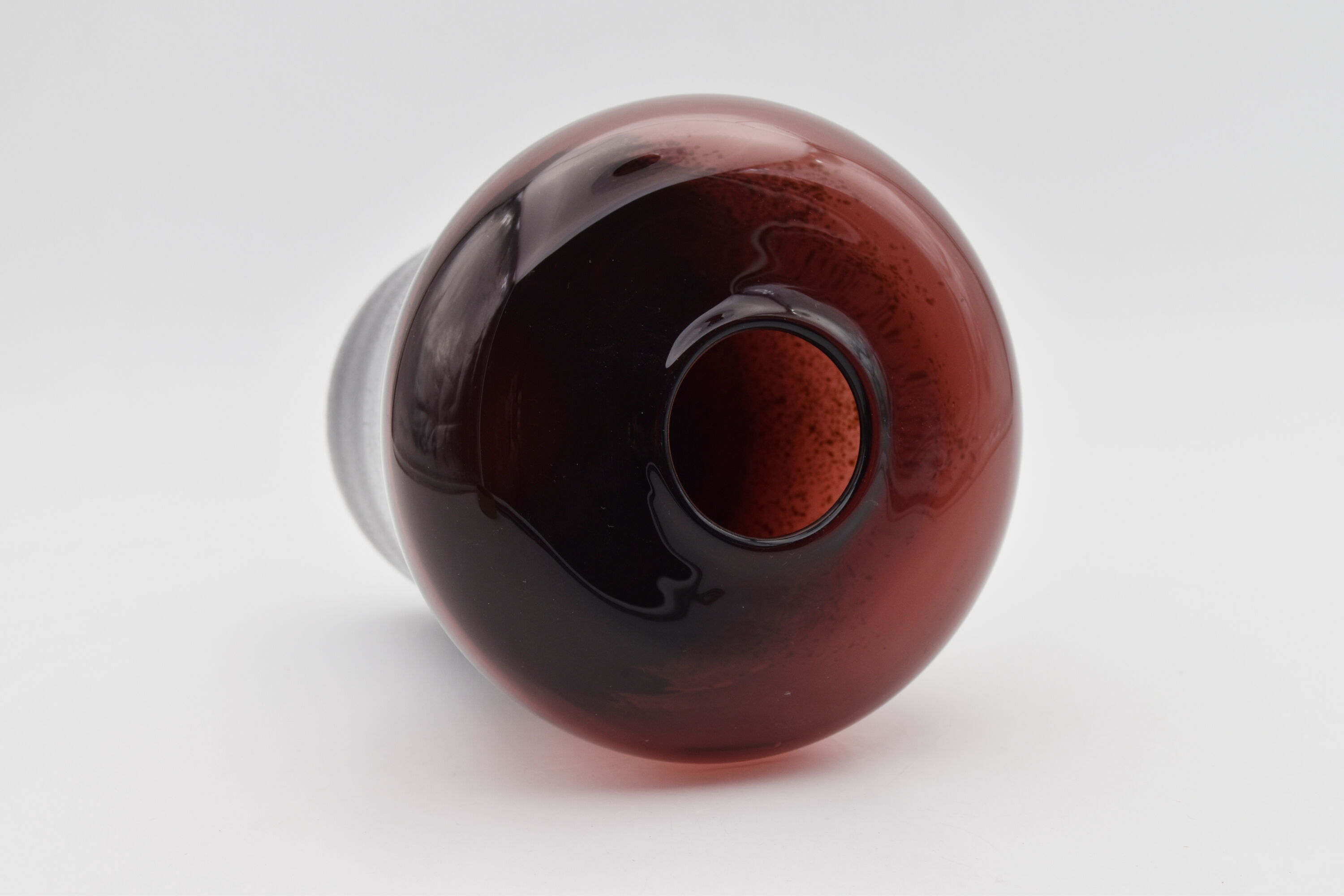 Vintage bubbled glass vase