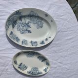 Two dishes of service model Floréal luneville K & G vintage and collector