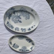 Two dishes of service model Floréal luneville K & G vintage and collector