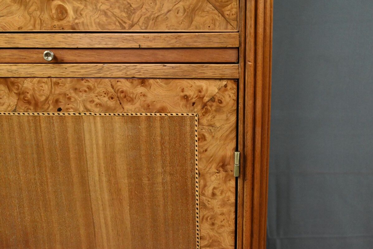 Furniture made of thuya burl and mahogany, Art Deco period – early 20th century.