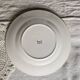 Antique Lunéville ironstone plate, K&G Marguerite pattern, blue and white