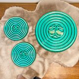 Faience trivia and bottle coaster