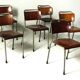 Model 106 Chairs by W. H. Gispen for Delft, 1950s, Set of 6