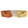Kwok Hoi Chan "Chromatic" modular sofa in orange, yellow and cream.