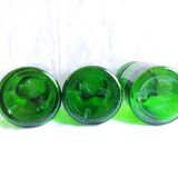 Apothecary bottles green glass jar