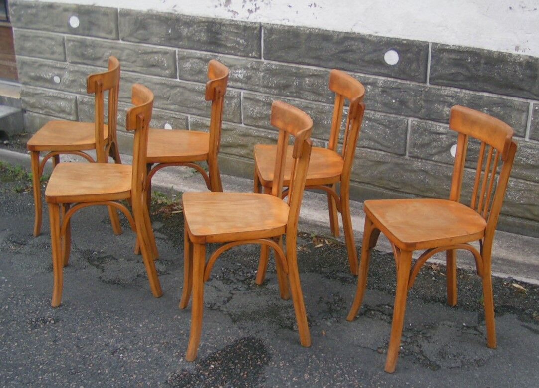 Set of 6 Baumann bistro chairs