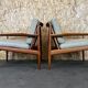 Pair of teak easy armchairs by Svend Aage Eriksen for Glostrup