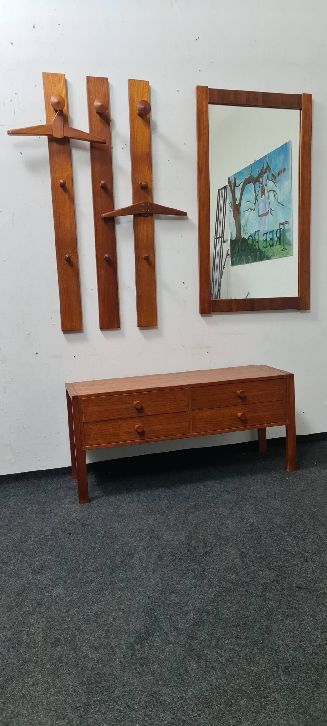 Vintage Danish design teak  Gardarobe by Aksel Kjergaard .