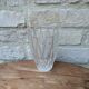 Old chiseled glass vase h16cm