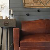Leather club sofa 30s