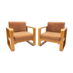 Paire de fauteuils de