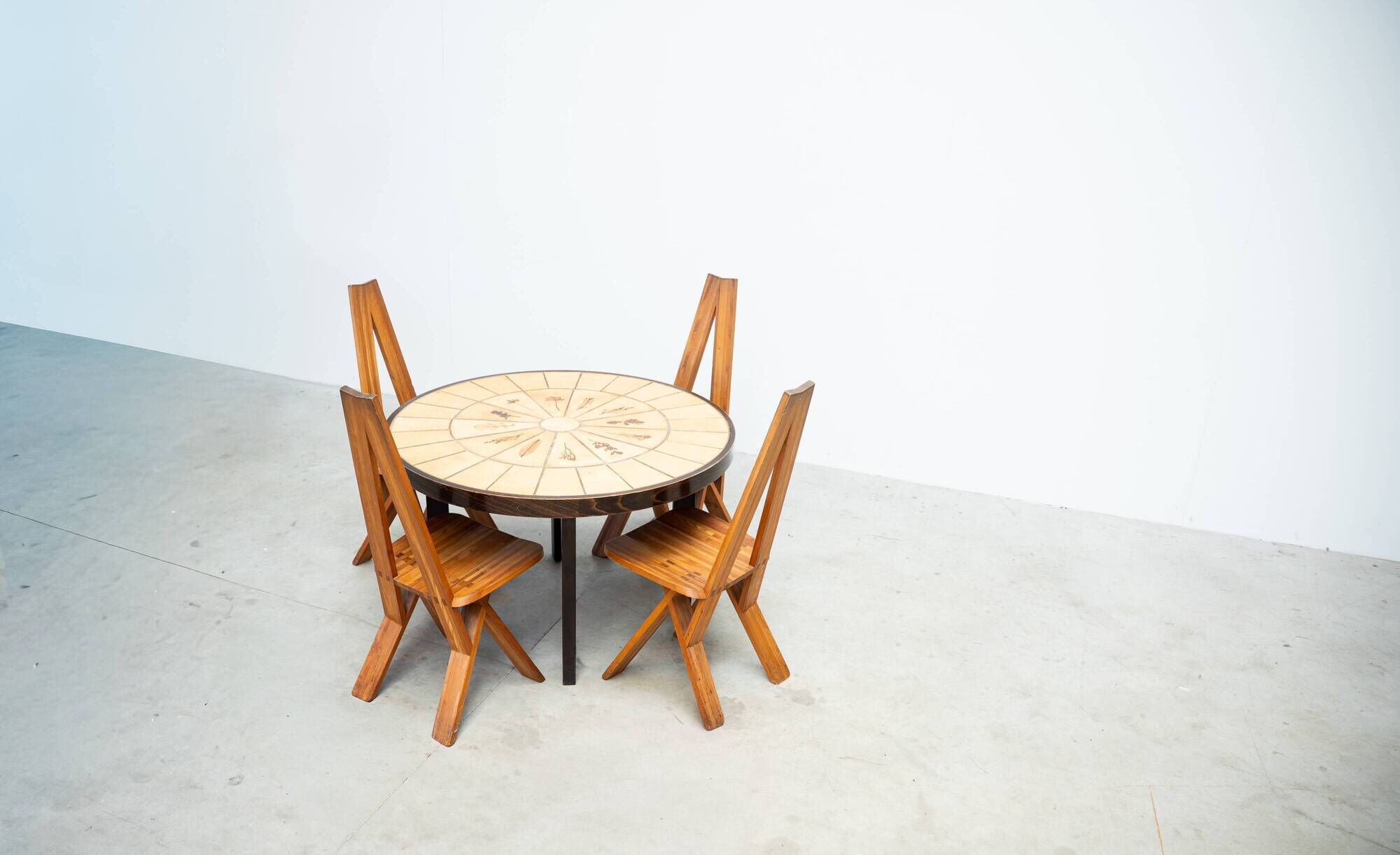 Rare Roger Capron dining table