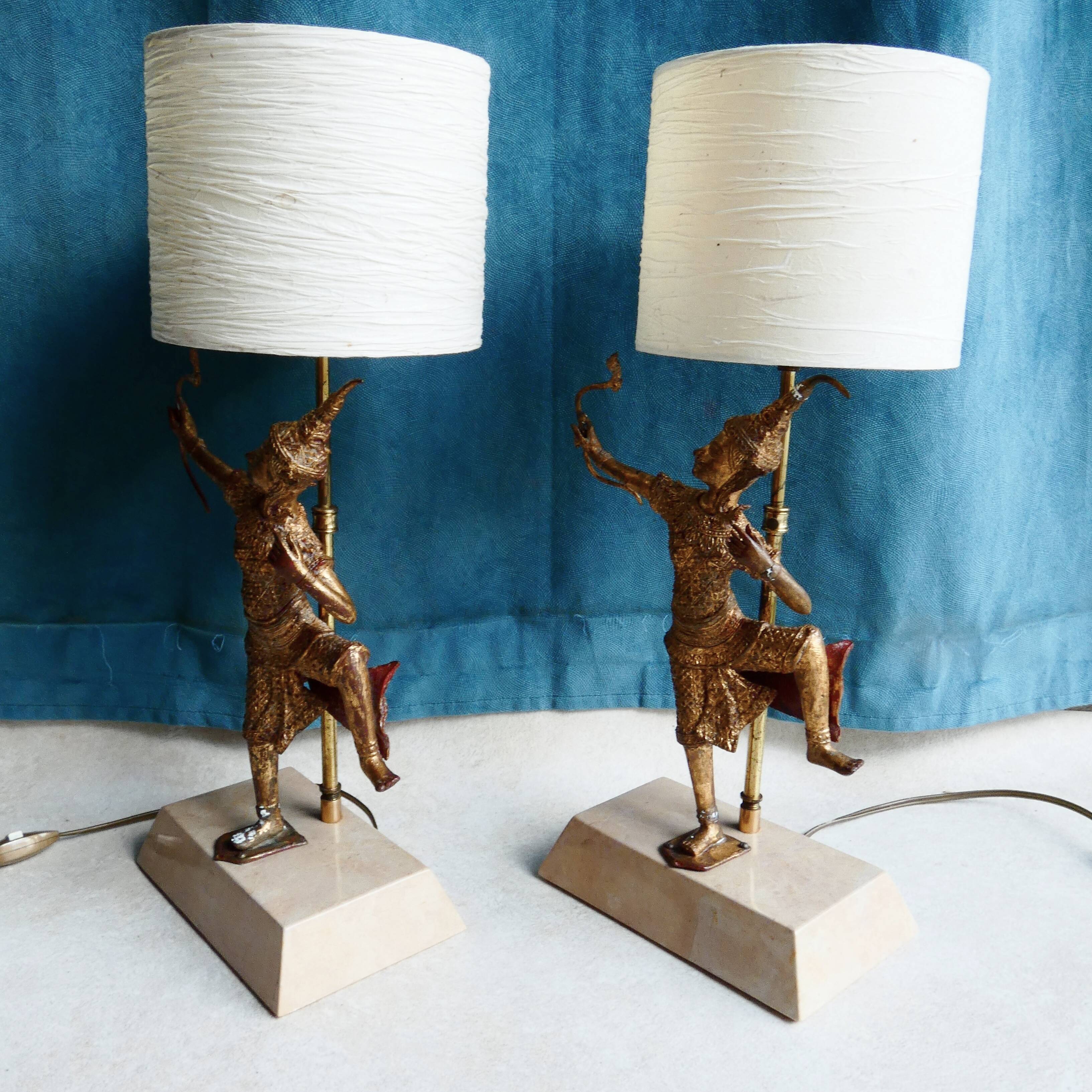 Pair of Rama bedside lamps