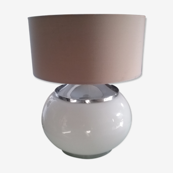 Lampe de table boule en verre Murano vintage années 70 – style art déco