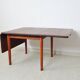 Hans J. Wegner Drop Leaf Table in Solid Teak and Oak for GETAMA