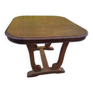 Table pieds berceau bois massif art déco dpc 0223100