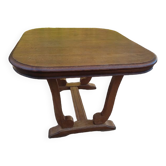 Table pieds berceau bois massif art déco dpc 0223100