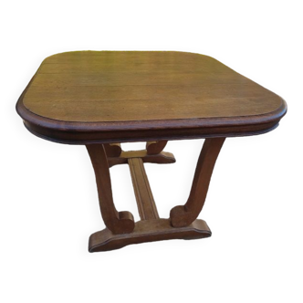 Table pieds berceau bois massif art déco dpc 0223100