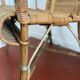 Fauteuil en osier vintage