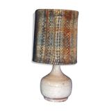 Vintage sandstone lamp and wool lampshade