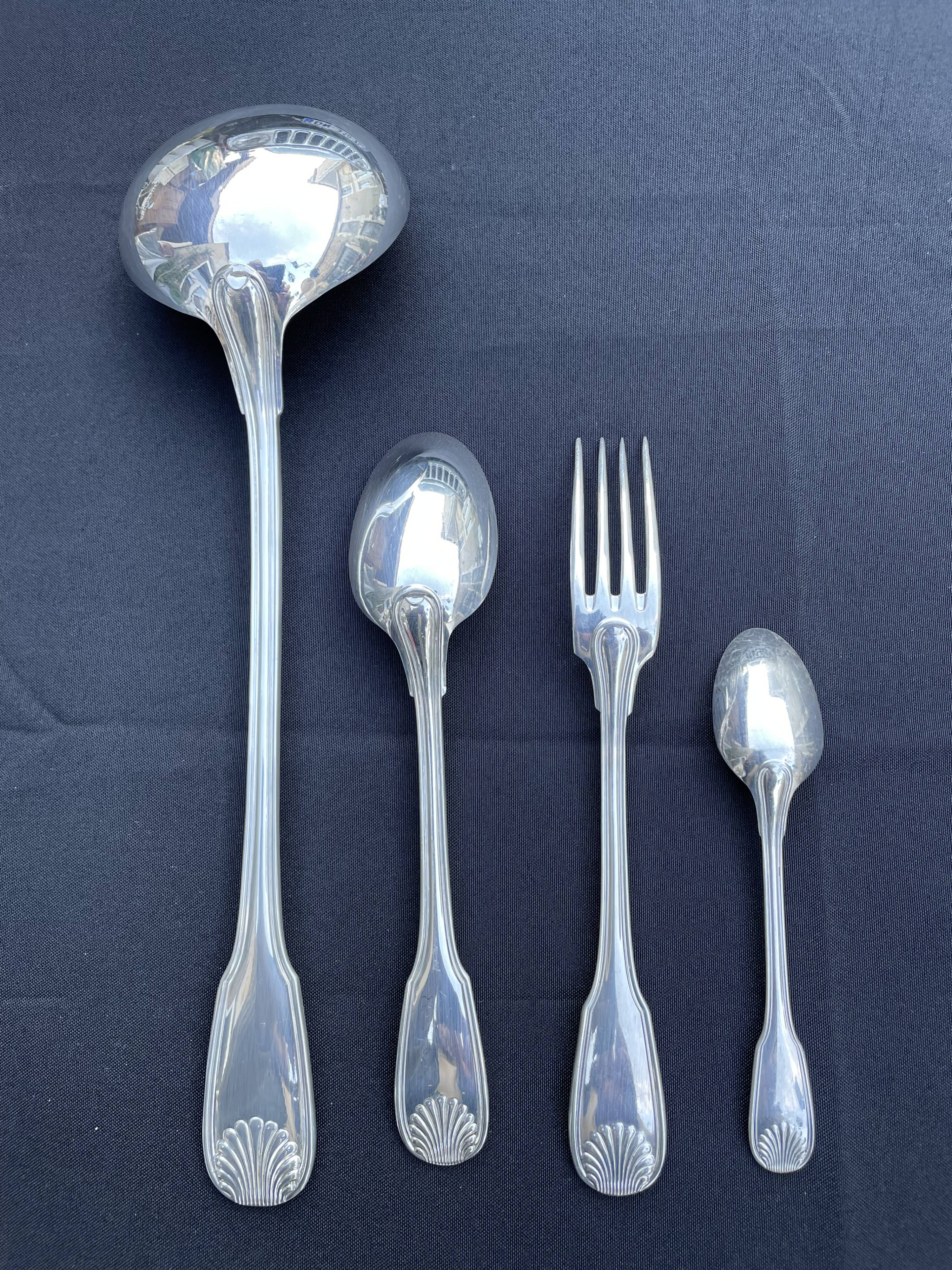 Cutlery set of 37 pieces – Silverware Argental – Silver plated