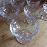 8 dessert or champagne glasses
