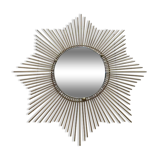 Miroir soleil en laiton vintage 1970