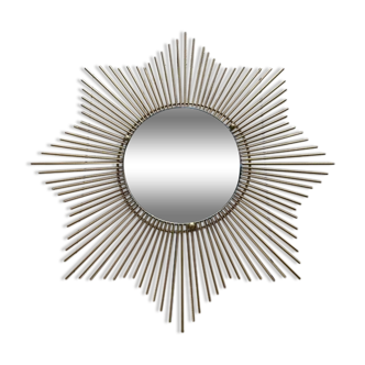 Miroir soleil en laiton vintage 1970