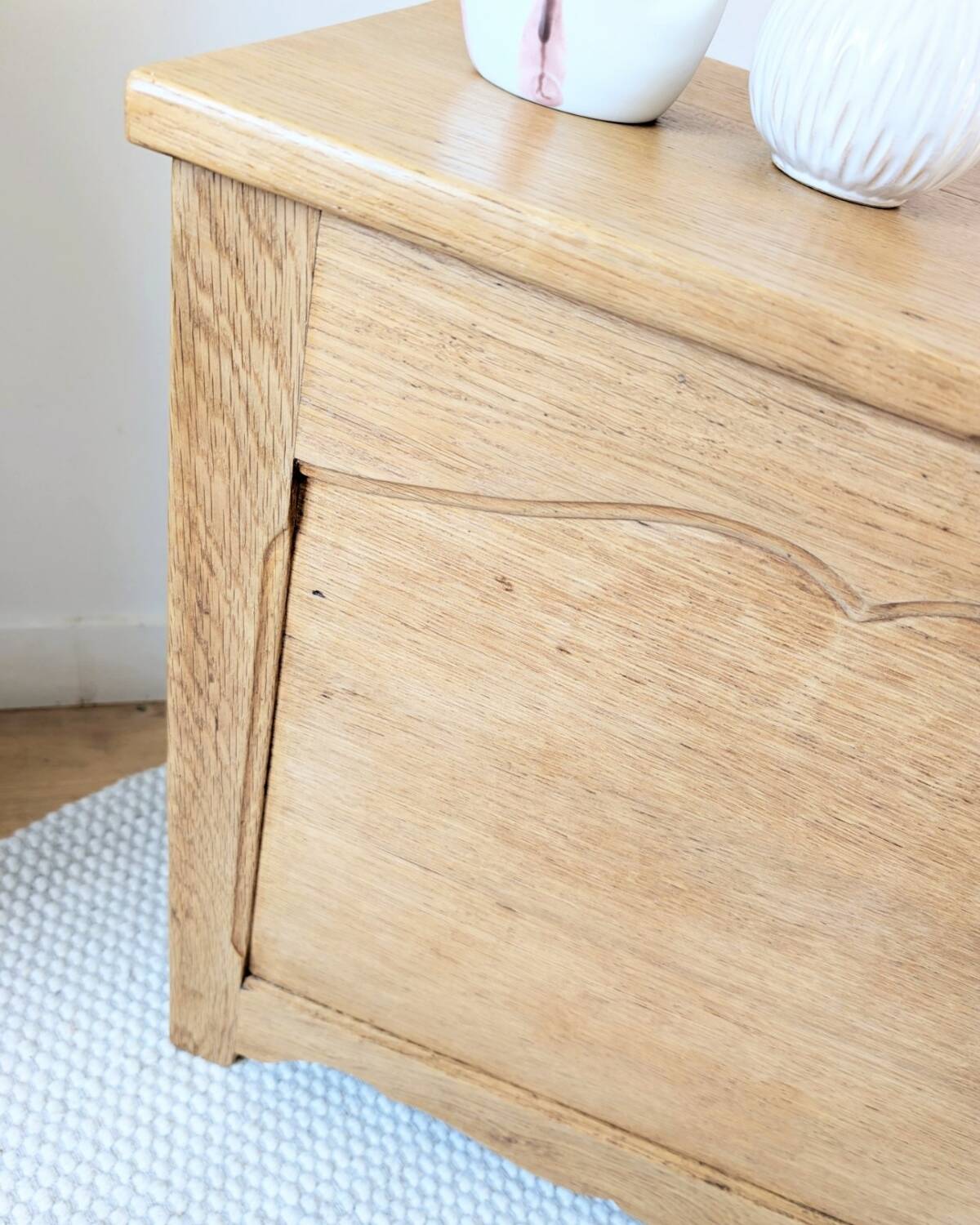 Renovated oak chest