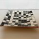 Mosaic grey, white, and black catch-all tray.