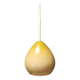 Small glass hanging lamp made at Holmegaard Glassworks Denmark in 2001.