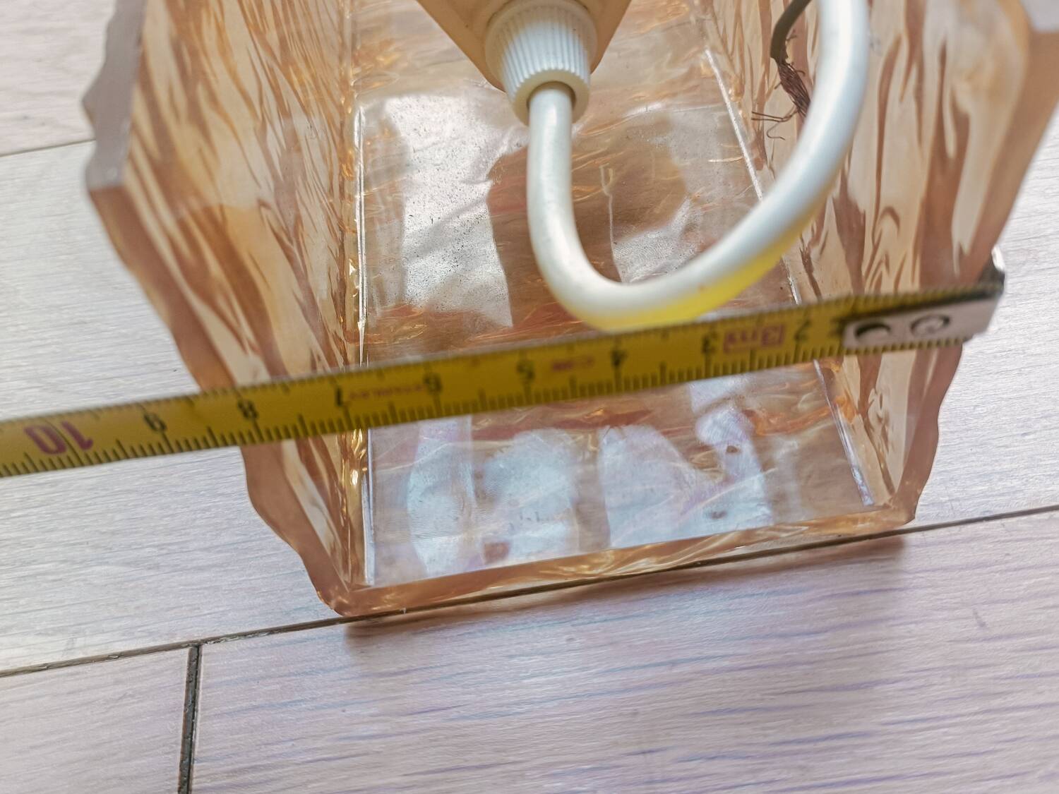 Three 1960s Perspex wall lights