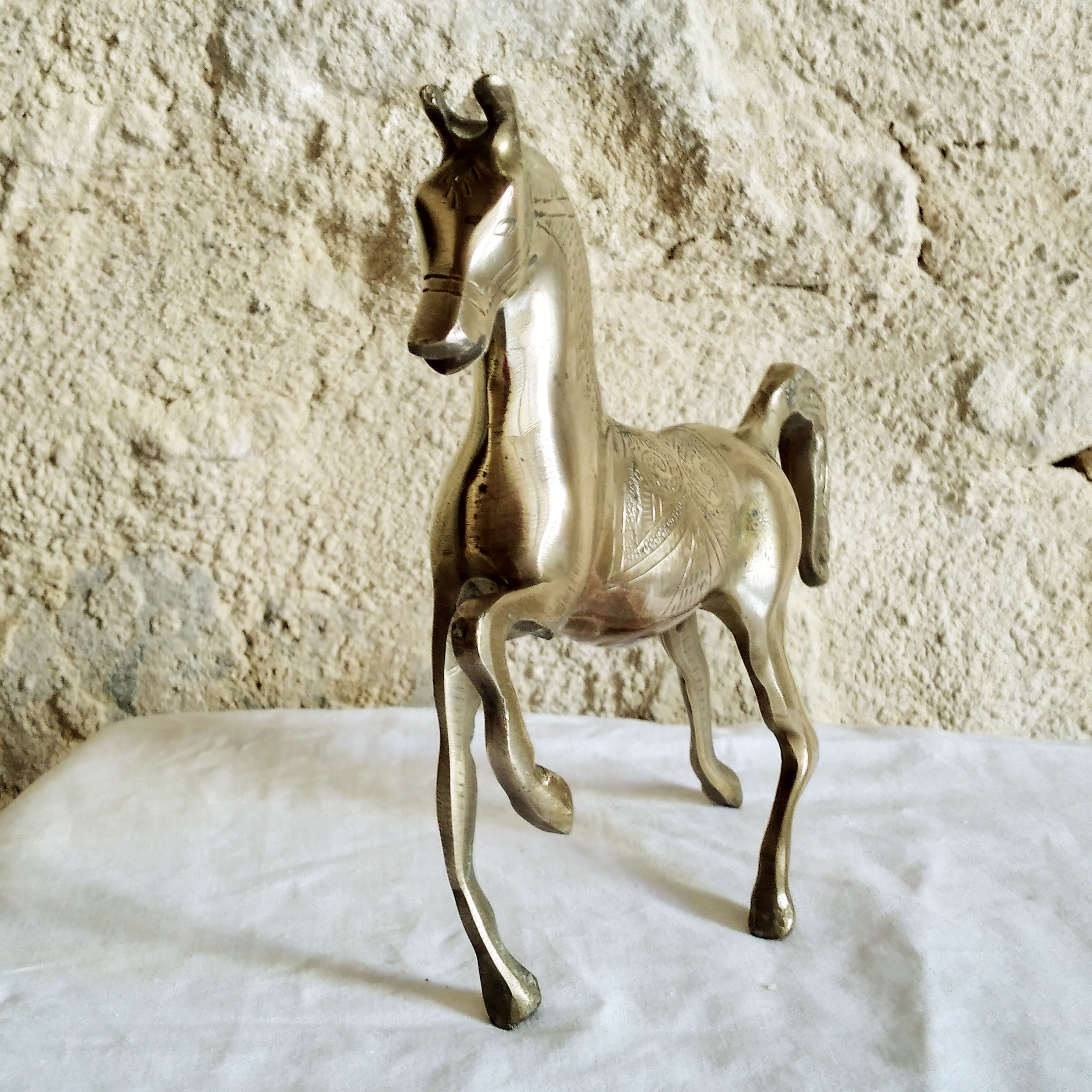 Brass horse