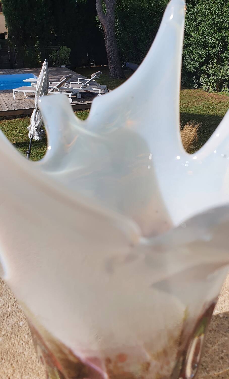 Waltersperger spun glass vase