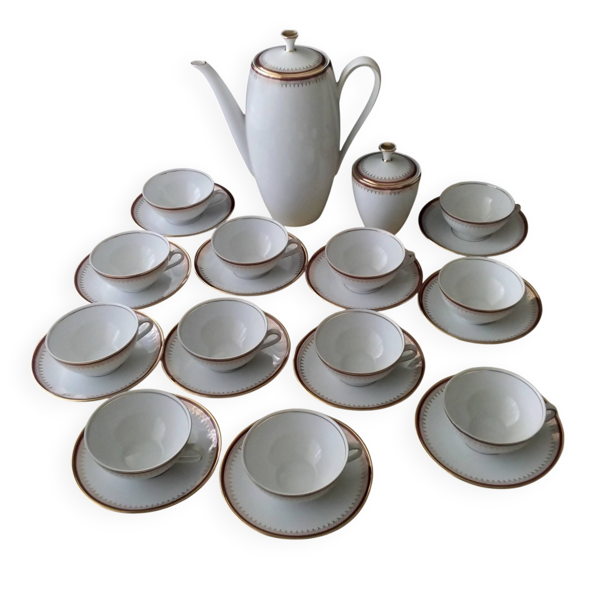 Bavarian porcelain coffee service by Winterling Markteuthen