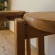 Pair of vintage solid pine stools, 1970s