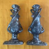 Pair of Art Nouveau vases signed C. Boonefond