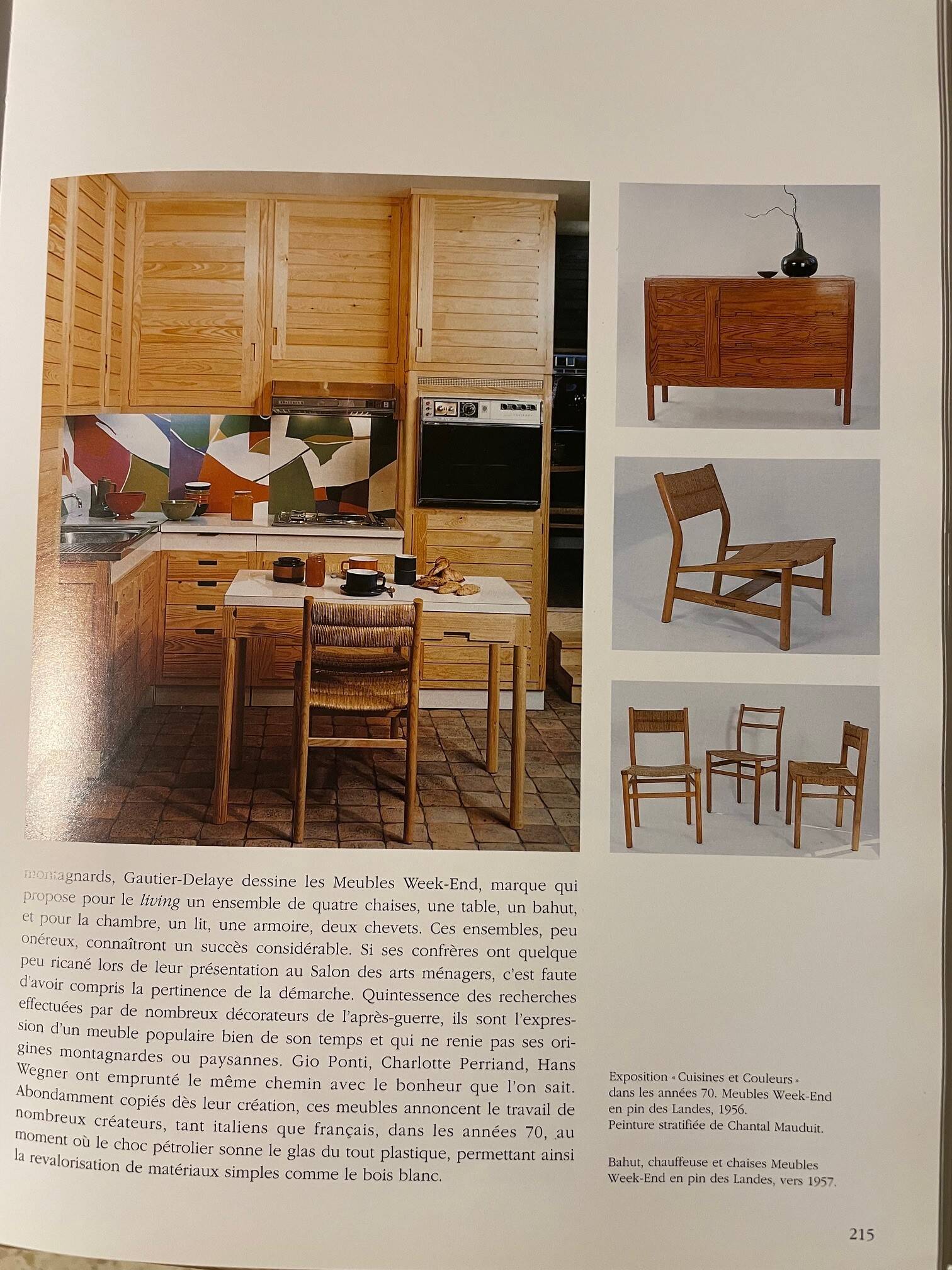 Meubles de rangement en pin par Pierre Gautier Delaye vintage années 50