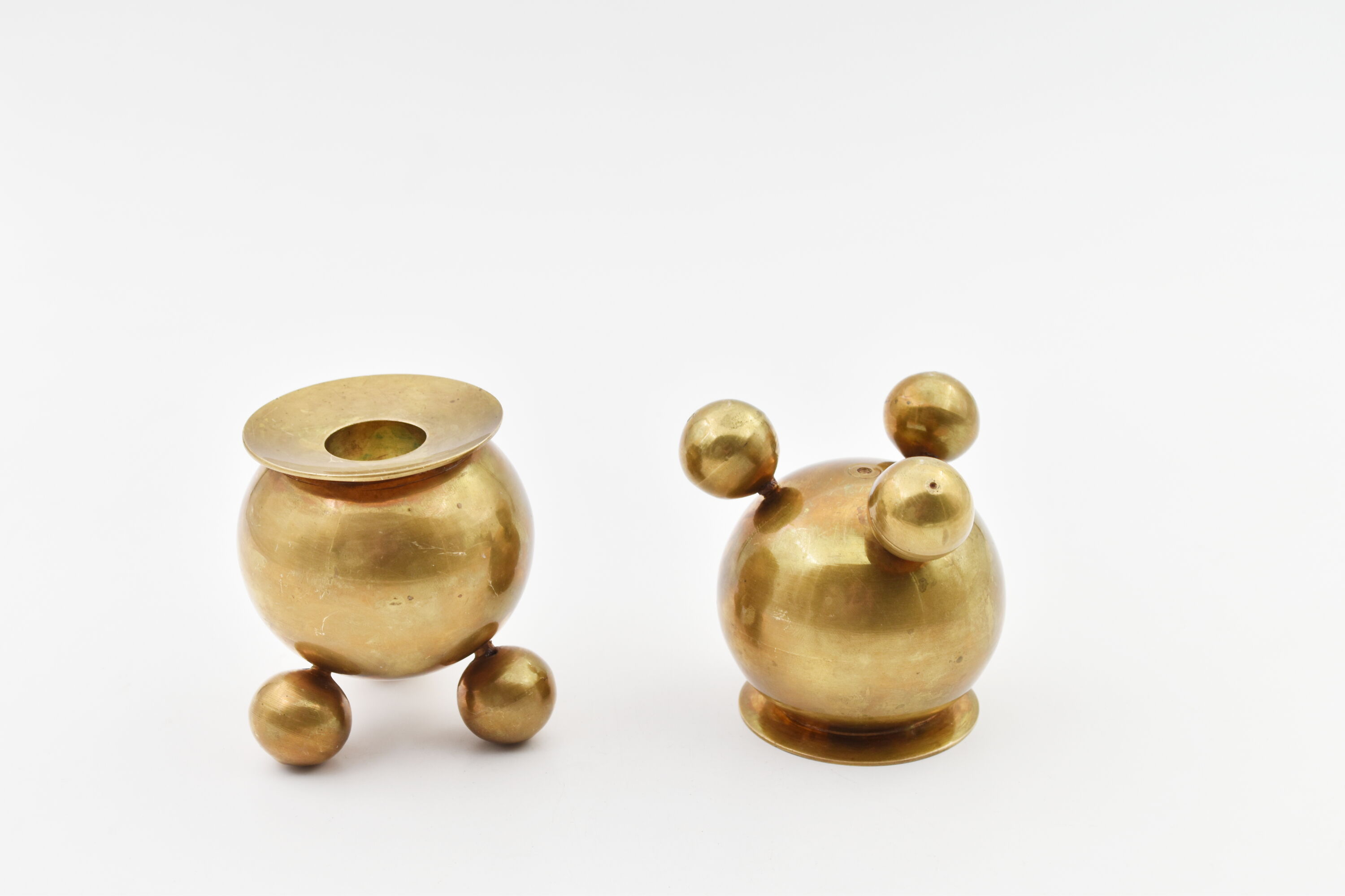 Pair of vintage brass candlesticks