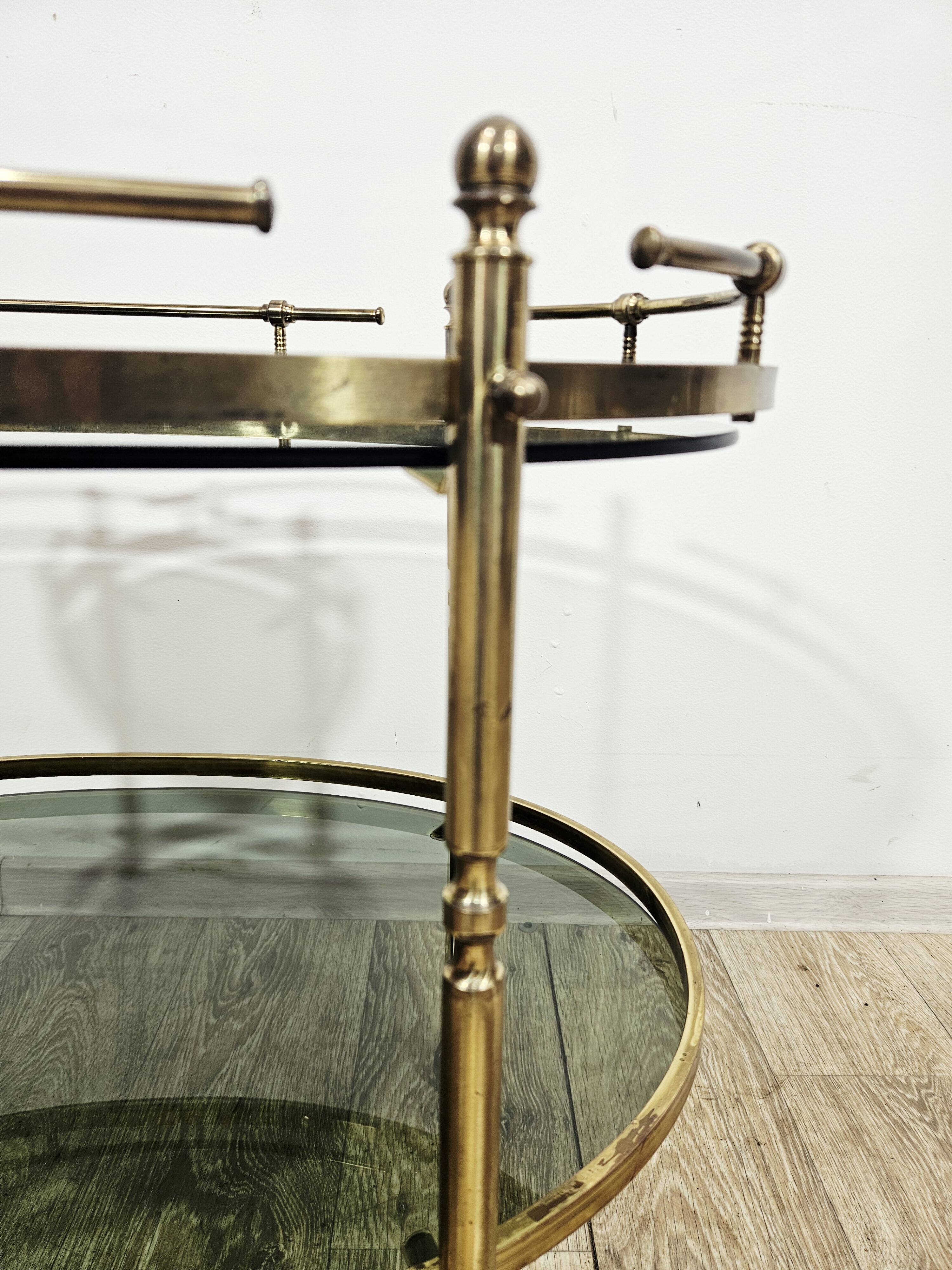 Brass bar cart / France, 1960s.