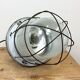 Large Industrial Cast Aluminium Cage Pendant Light , 1960s