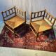 Duo de chaises de nourrice sculptées