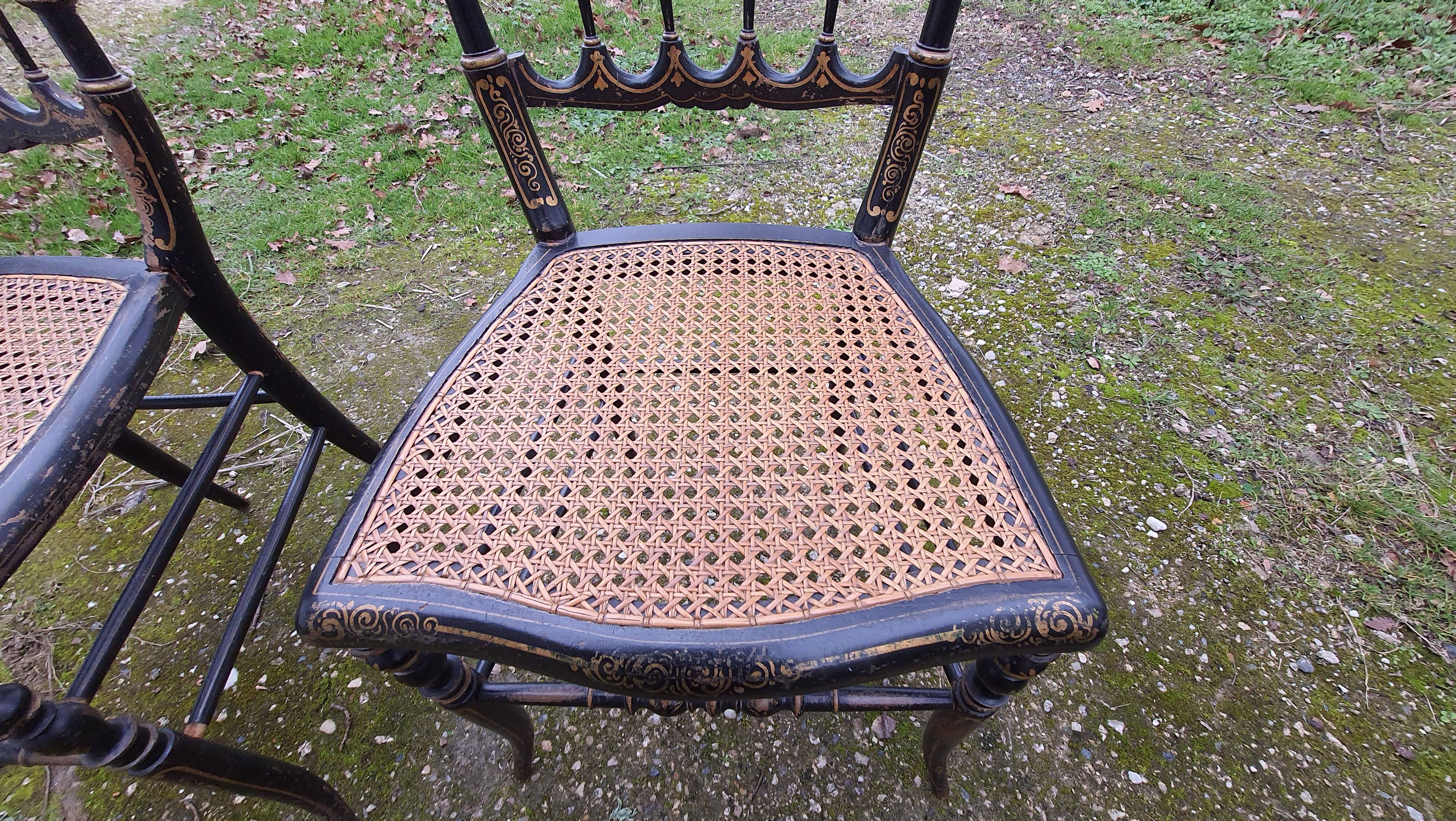 Pair of Napoleon III chairs