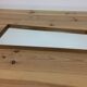 Scandinavian mirror 81x36 cm asymmetric trapeze 60s