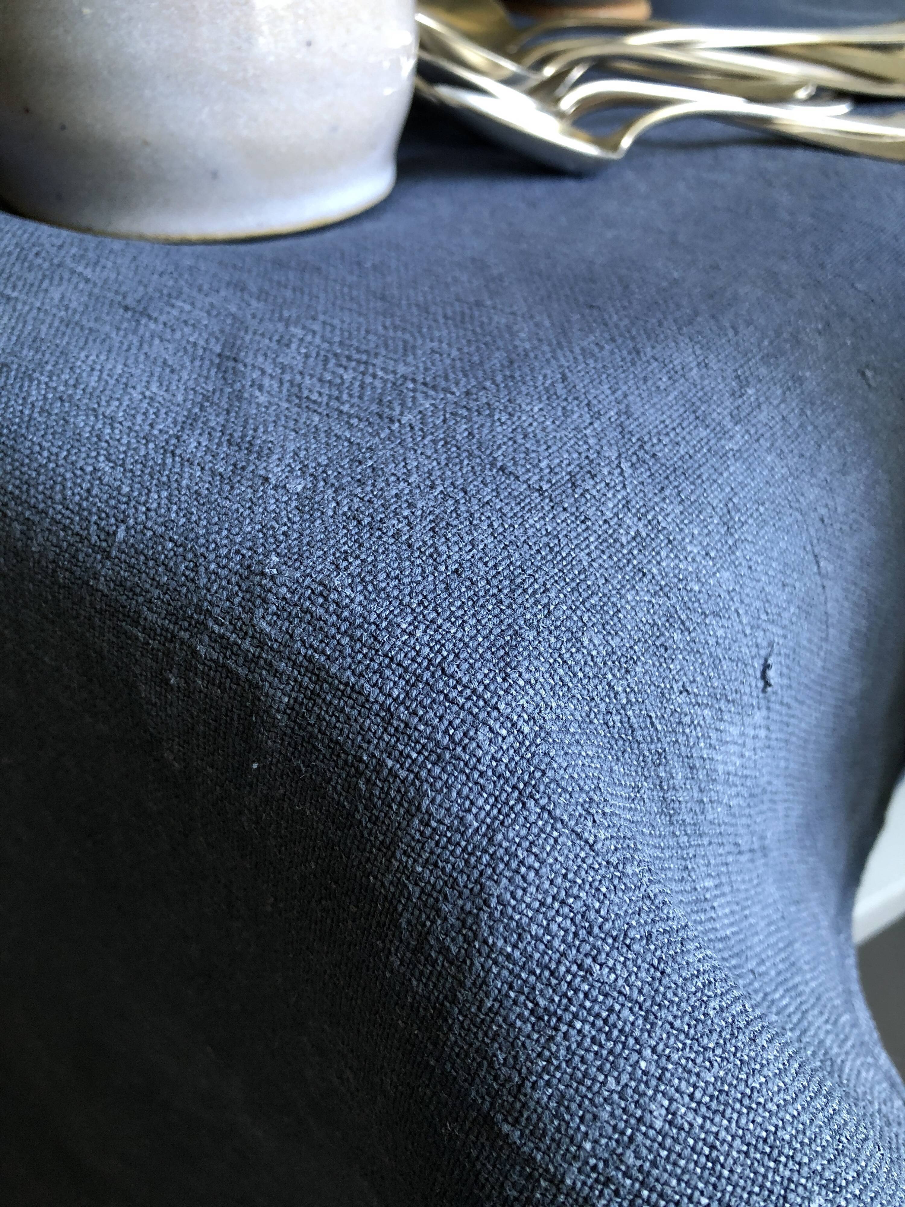 Grey tinted hemp harvest tablecloth