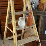 Old wooden painter's stepladder