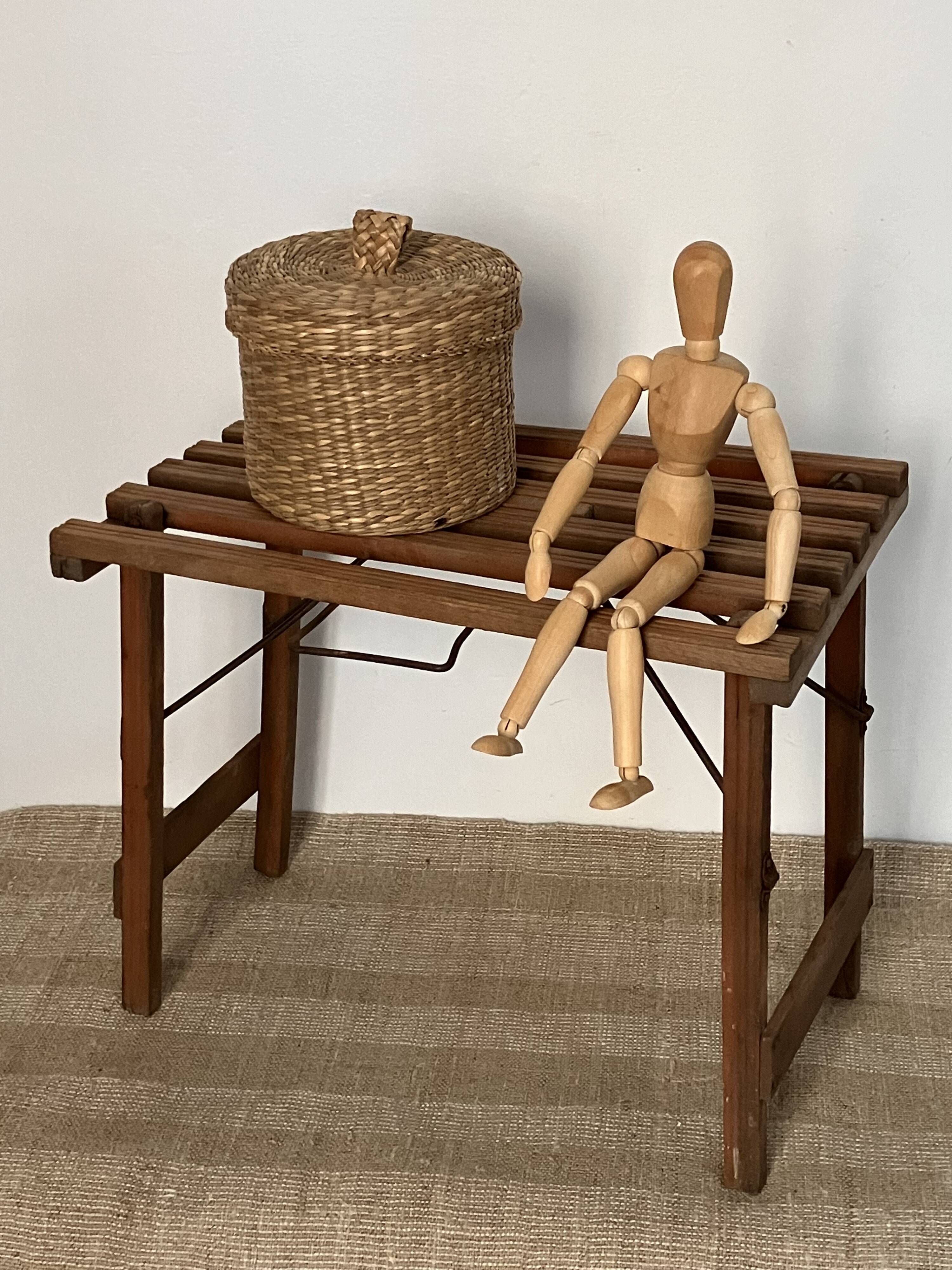 Folding stool for fisherman or painter