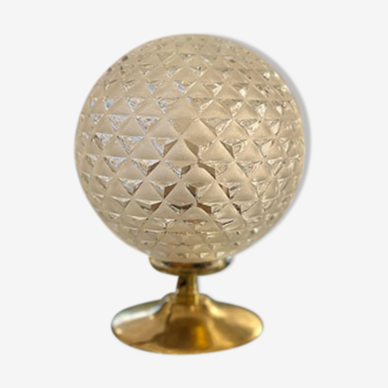 Lampe globe “prisme” en verre