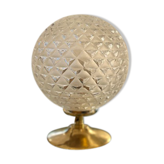 Lampe globe “prisme” en verre